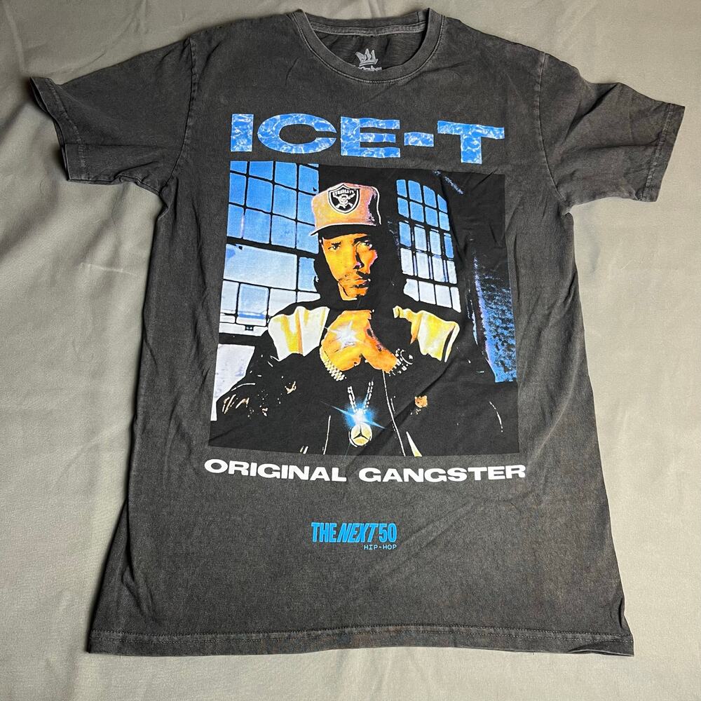 Ice-T Shirt Dark Gray Small Original Gangster The Next 50 Hip-Hop